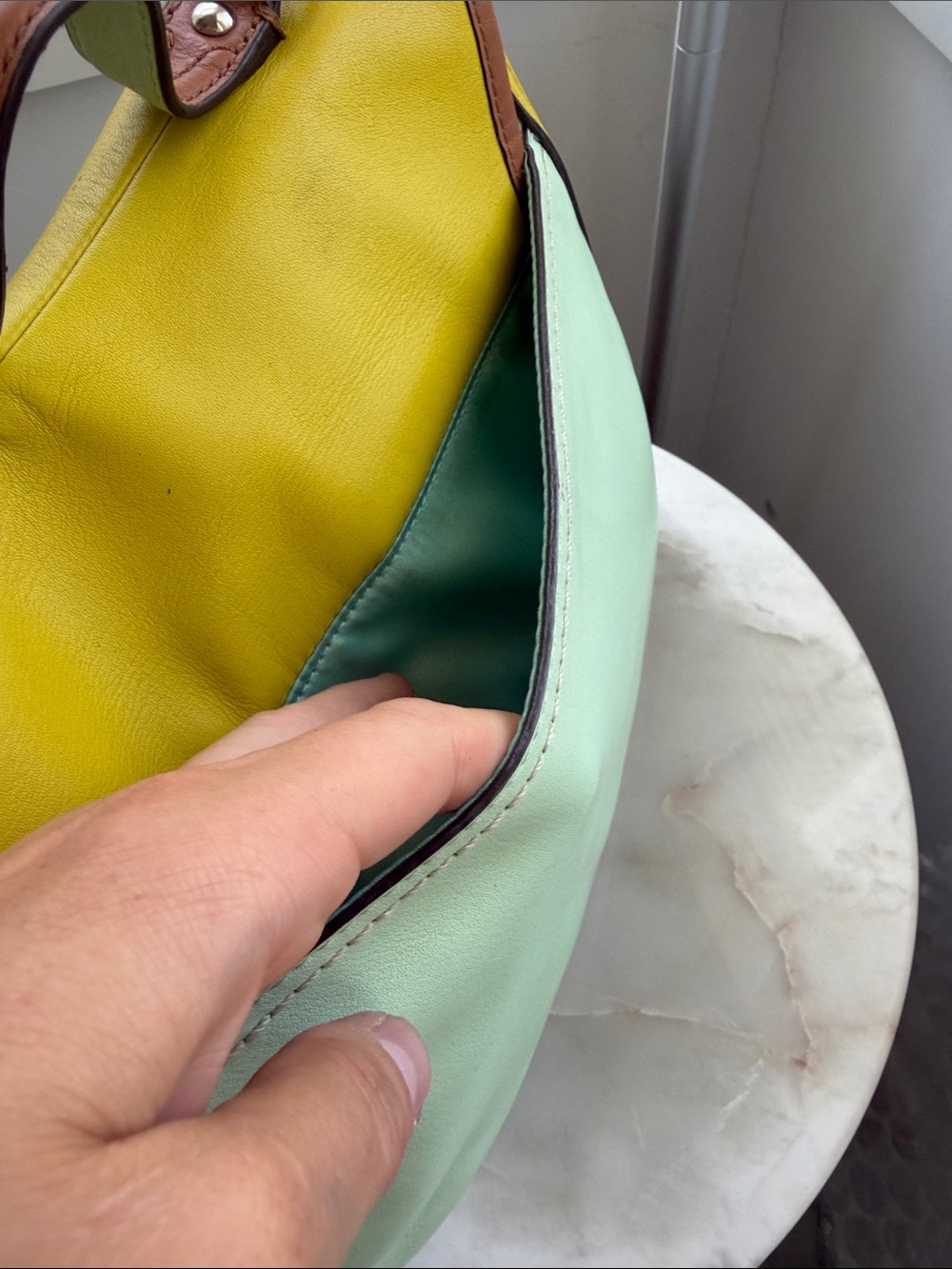 Coach Poppy Y2K Leather Colorblock Dylan Flap Satchel [limited edition] - Picture 6 of 14